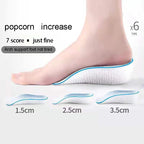 1.5/2.5/3.5 Cm Arch Support Height Increase Insoles Light Weight Soft