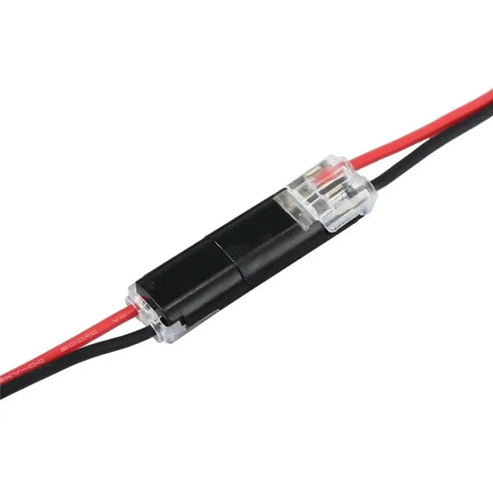 10/25/50PCS Double-Wire Plug-in Connector Pluggable 2 Pin 2 Way Led