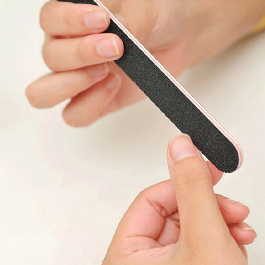 5Pcs Emery Board Nail Files, Straight Sandpaper Files for Nail Art DIY
