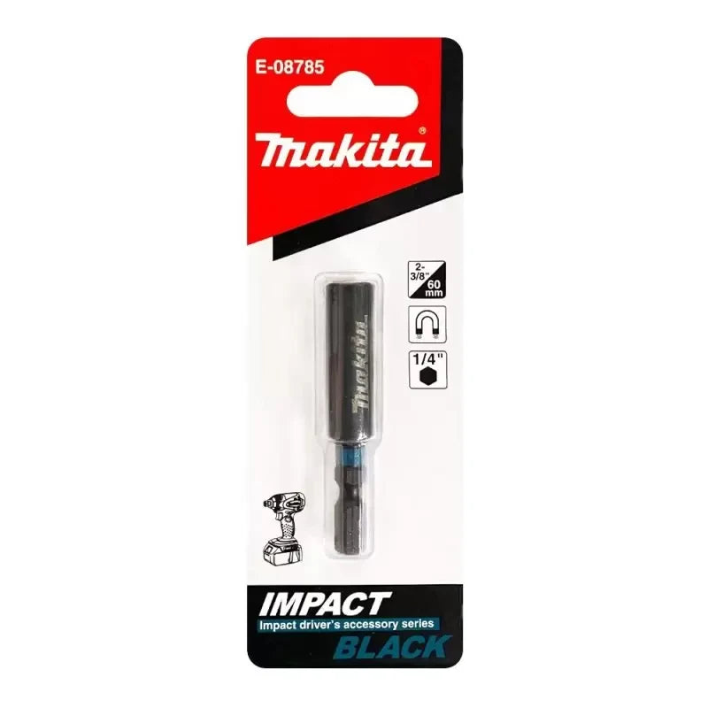 Makita E-08785 Impact Magnetic Extension Bit Holder Black 60MM/1/4"