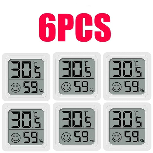 1/3/4/6PCS Mini LCD Digital Thermometer Hygrometer Indoor Room