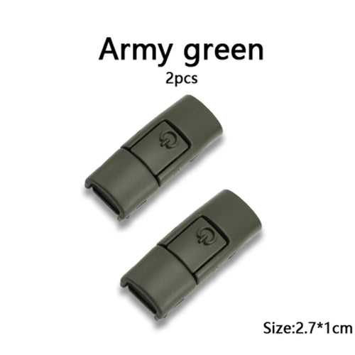 New Colorful Shoelaces Press buckle Metal Shoelace Clip Press Lock
