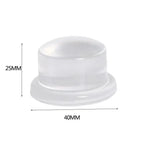 1-8Pcs Transparent Silicone Door Stopper No Drill Anti Bump Pad for