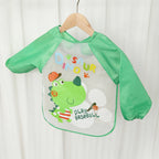 Waterproof EVA Full Sleeve Baby Bibs Children Apron Long Sleeve