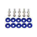 10 PCS M6 Car Modified Fasteners Fender Washer Bumper Engine Concave
