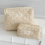 Retro Women's Floral Print Cosmetic Bag Handbag Travel Organizer