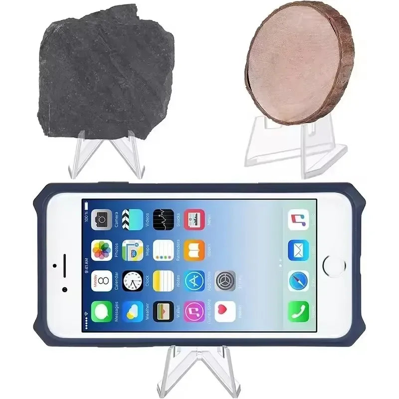 1-30PCS Clear Acrylic Coin Display Stand Holders Small Easel Rack