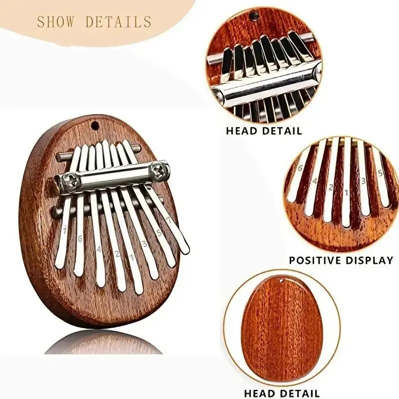 8 Key Mini Wooden Kalimba High Quality Exquisite Finger Thumb Piano