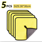 1/2/3/6/10pcs 30X60cm Microfiber Car Cleaning Towels Soft Quick Drying