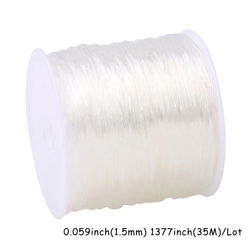 0.5-1.5mm Elastic Cord String Transparent Elastic Thread For Jewelry