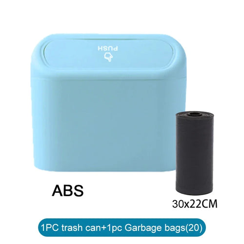 3Pcs Car Trash Can (with Lid) Contains 60 (300) Garbage Bags, Small