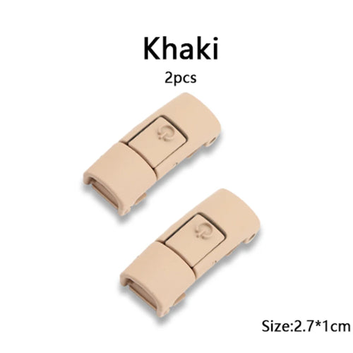 New Colorful Shoelaces Press buckle Metal Shoelace Clip Press Lock
