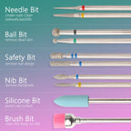 14pcs/set Nail Drill Machine Bit Nail Gel Removal Polishing Tools