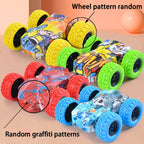 Children's toy car fun double-sided car inertial safety anti-collision