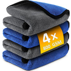 1-4pcs Microfiber Car Washing Towel Soft Quick Drying Windows Mirrors