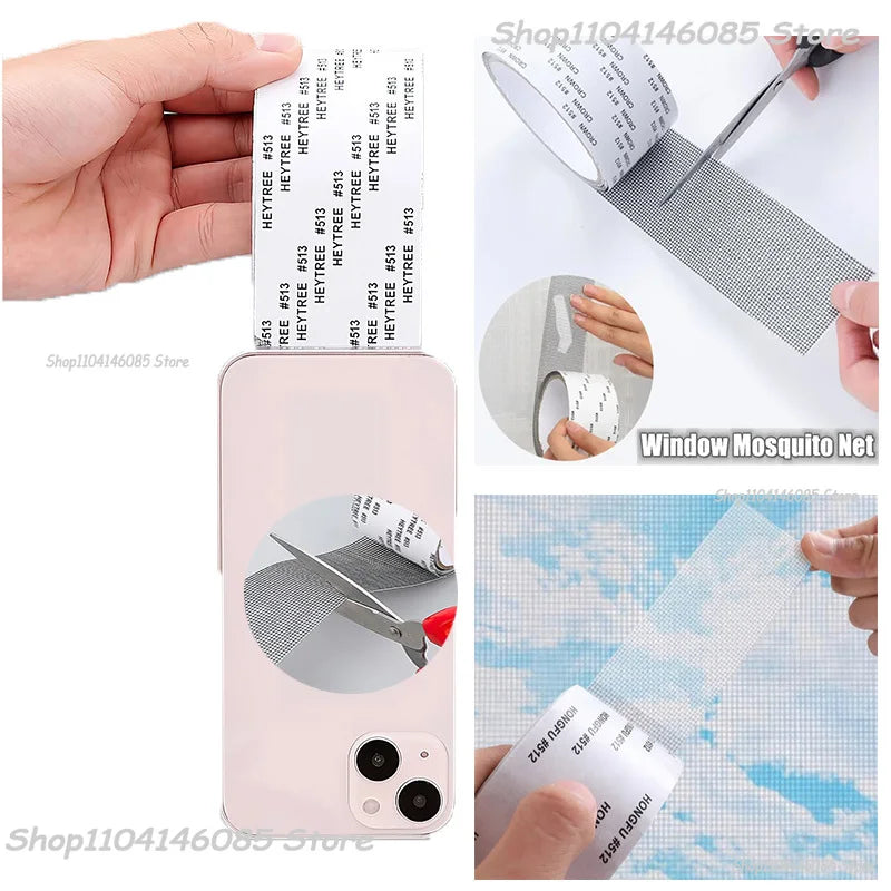 Anti-mosquito Mesh Window Net Screen Repair Tape Repair Broken Hole
