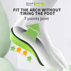 Memory Foam Height Increase Insoles for Men Women Shoes Flat Feet Arch