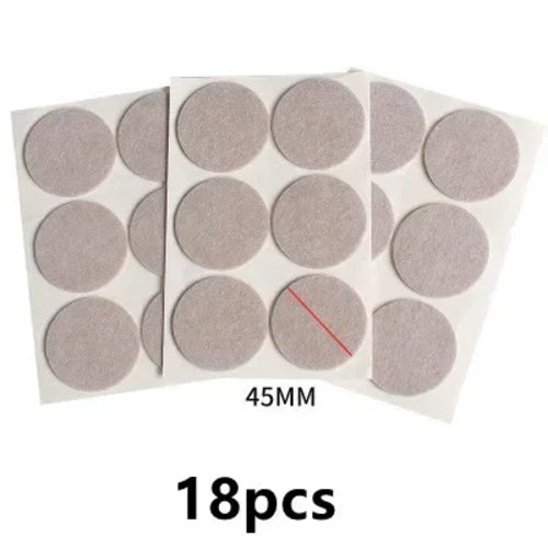3-72Pcs Felt Chair Leg Pads 3mm Thick Floor Scratch Protector Mat Mute