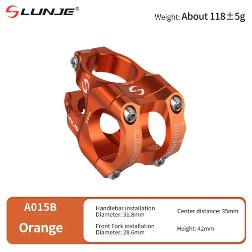 MTB Road Bike Stem CNC Mountain Bicycle Bridge Short Power 31.8mm High