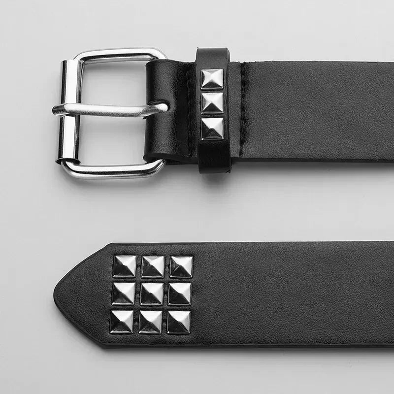Trend Rivet Belt Heavy Metal Belt Men Women Punk Nightclub Rock Style