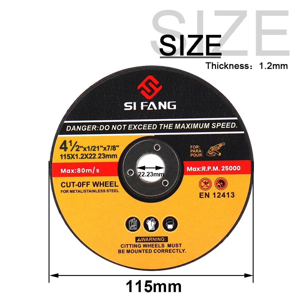 5Pcs/Set 75/115/125mm Metal Cutting Disc Angle Grinder Saw Blade Resin
