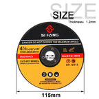 5Pcs/Set 75/115/125mm Metal Cutting Disc Angle Grinder Saw Blade Resin