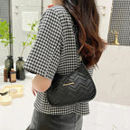 Ladies' retro shoulder bag, armpit handbag, fashionable design,