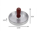Burger Press Non-Stick Hamburger Patty Maker with Wax Paper Aluminum