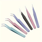 2pcs Stainless Steel Precision Tweezers, Color Scrapbook , Straight