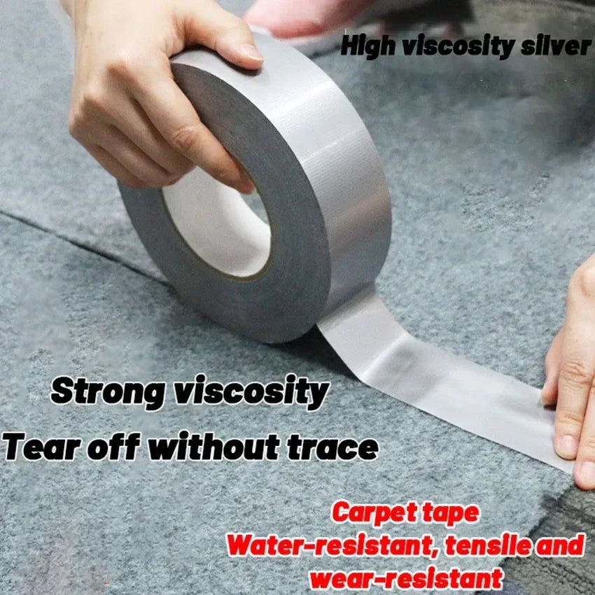 10m Thick Industrial Tape (Silver-Gray) - Single-Sided,