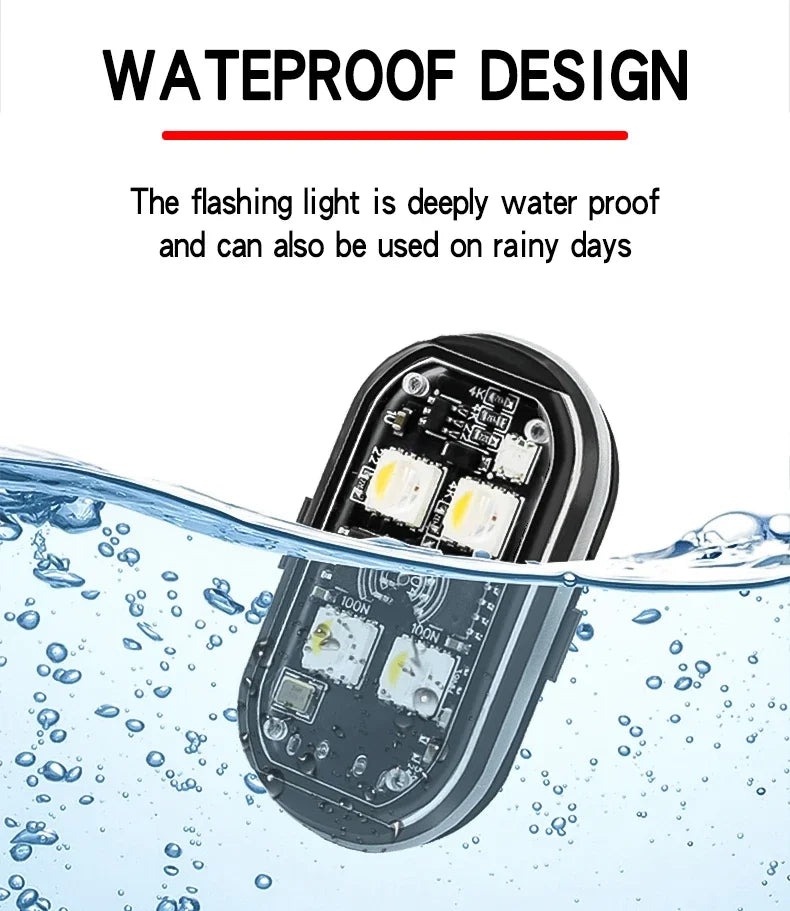 Wireless Light Aircraft Airplane Helicopter Warning Lights RGB Led