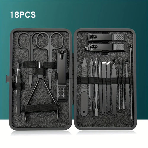 7/10/12/18/20/24PCS Set Professional Manicure Set Kits Stainless Steel
