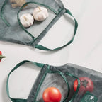 Reusable Storage Bags Kitchen Hanging Mesh Bag Home Fruit And