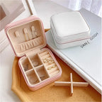Mini jewelry storage box portable family travel earrings necklace