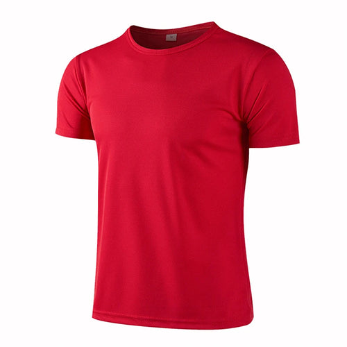 Men Women Quick Dry Short Sleeve Sport T Shirt Gym Jerseys Fitness