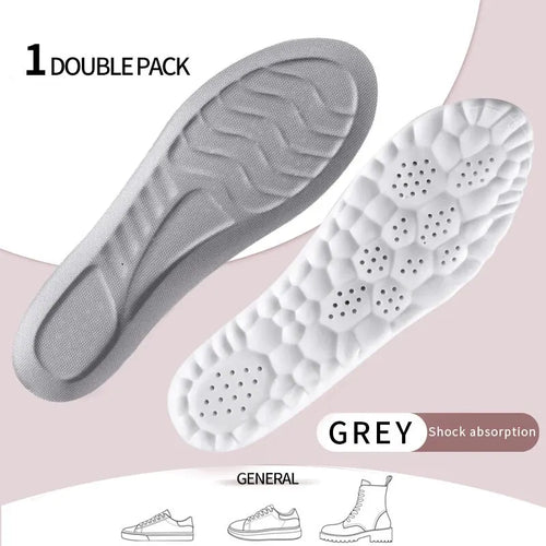 4D Orthopedic Sport Insoles Super Soft Breathable High-elasticity