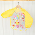 Waterproof EVA Full Sleeve Baby Bibs Children Apron Long Sleeve