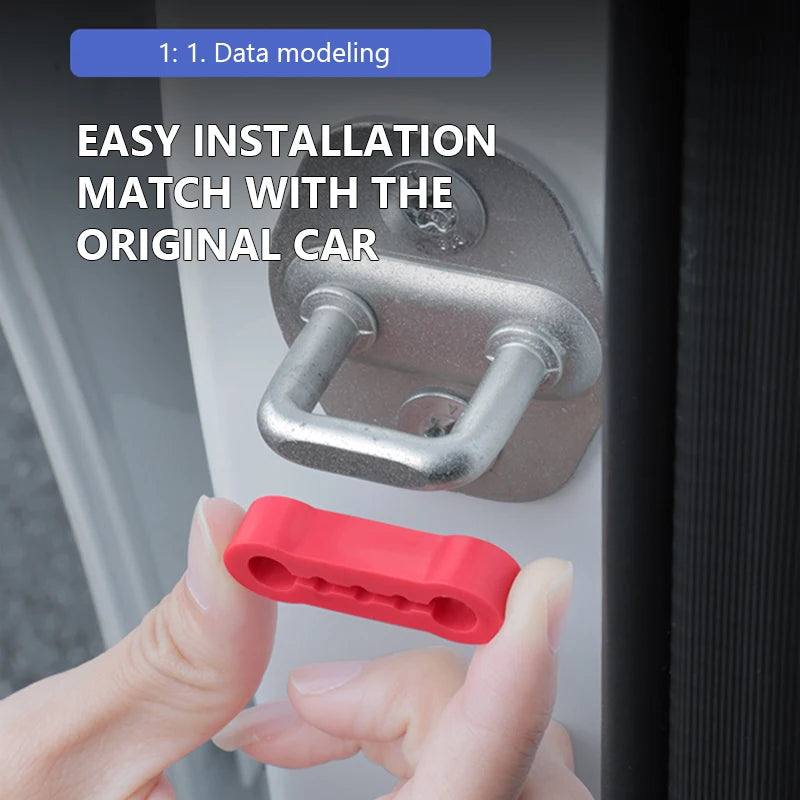 1/4pcs Car Door Shock Absorber Universal Car Door Buckle Soundproof