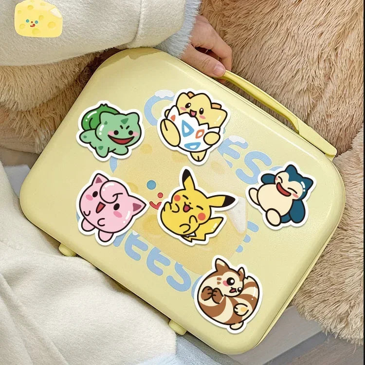 50PCS Kawaii Anime Pokemon Stickers Pikachu Decals DIY for Laptop