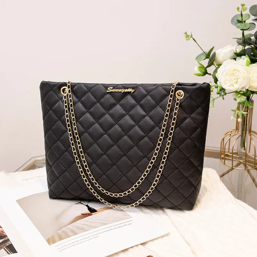 Fashion Large Capcity Handbags Chain Bag Women's Retro Shoulder Bag