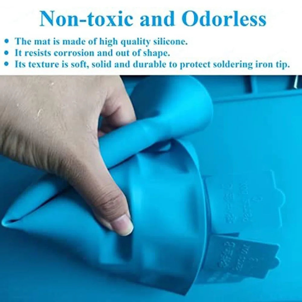 500℃ Heat-Resistant Soldering Station Silicon Mat Work Pad Desk
