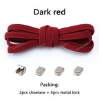 No tie Shoe laces Elastic laces Sneakers Flat Shoelaces without ties