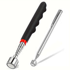 Telescopic magnet picking tool for hard to reach areas