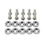 10 PCS M6 Car Modified Fasteners Fender Washer Bumper Engine Concave