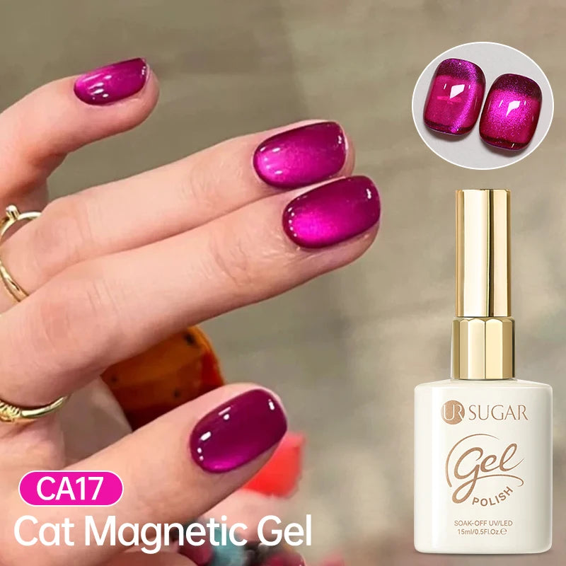 UR SUGAR 15ml Cat Magnetic Gel Nail Polish 30 Colors Semi Permanent