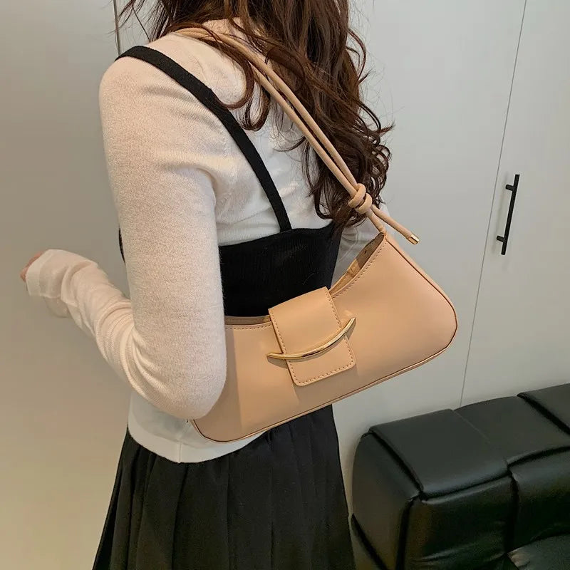Fashion PU Leather Tote Bag, Stylish Single Handbags Shoulder Underarm