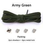 No tie Shoe laces Elastic laces Sneakers Flat Shoelaces without ties