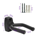 1/2 Pcs Wall Mount Guitar Hanger Hook Non-slip Holder Stand for