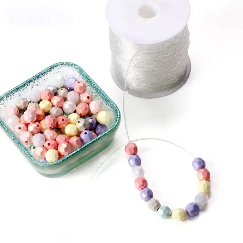 0.5-1.5mm Elastic Cord String Transparent Elastic Thread For Jewelry