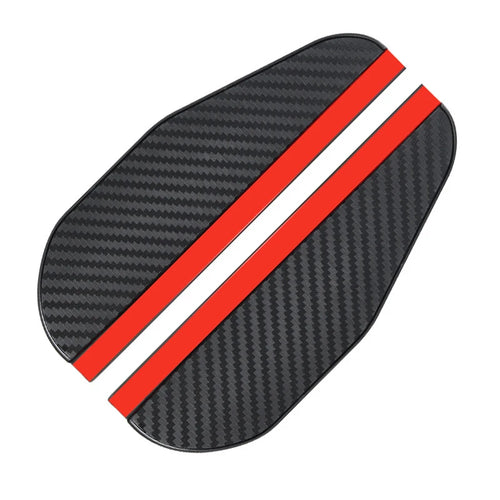 2Pcs Carbon Fiber Car Rearview Mirror Rain Shield Eyebrow Flexible Car